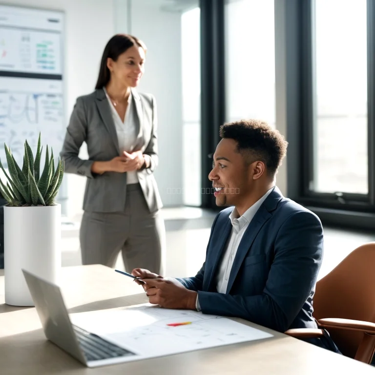 Business Coaching Sitzung mit Mentor und Klient